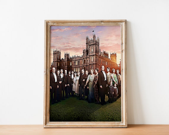 Downton Abbey Poster Free Shipping Downton Abbey Home Etsy