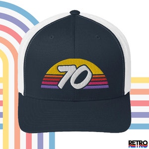 1970 Retro Sunset Trucker Hat for Men and Women | Personal Birthday Gift Idea | Retro Trucker Hat,