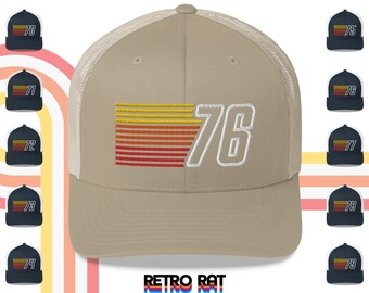 Enjoy the Little Things - Blue Stripe Vintage Trucker Hat main image 1