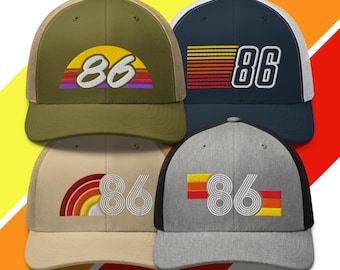Retro truckerpet 86 – 1986 – 40e verjaardagscadeau voor hem of haar