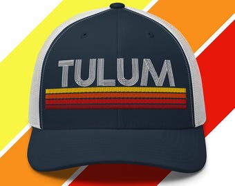 Tulum retro truckerhoed – Mexico vakantiecadeau voor hem of haar – Beach Trip Cap