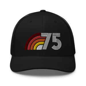 Gorra de camionero retro Aura de 1975, idea de regalo de 50 cumpleaños para hombres y mujeres, gorra de camionero vintage de 1975
