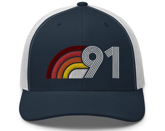 Retro Aura-truckerhoed 91 – 1991 – verjaardagscadeau voor hem of haar