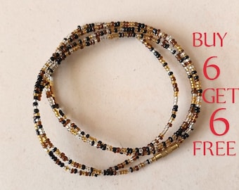 ON SALE African waist beads, Black owned Belly Chain, Tummy beads, African Waist beads, Belly beads, slimming beads, weight loss beads