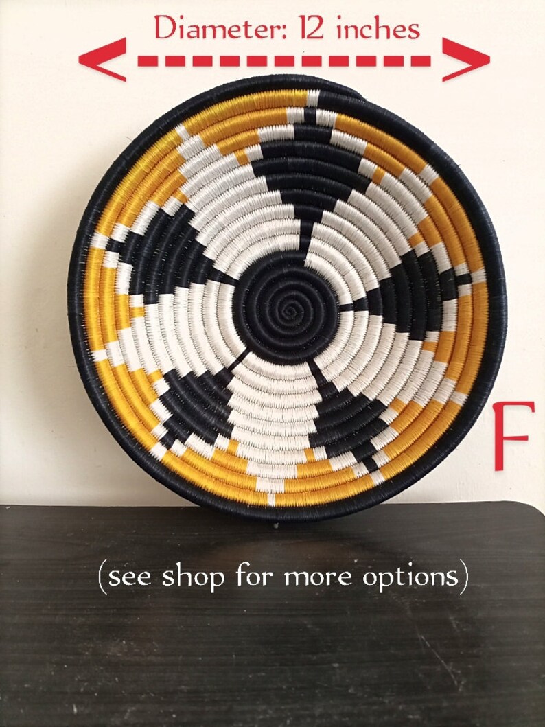 ON SALE African Wall Baskets Hand Woven Baskets Boho Basket Etsy