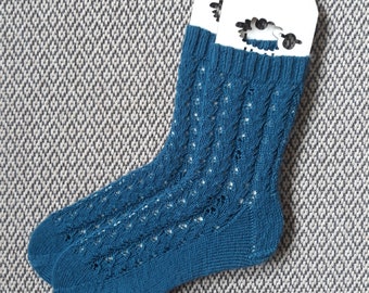 Hand Knitted Lace Socks