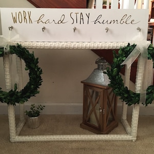 Work Hard Stay Humble Home Decor Board | Gold Lettering Sign | Gifts For Your Home