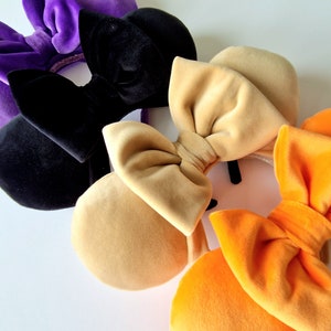 Halloween Velour Ears - Handmade