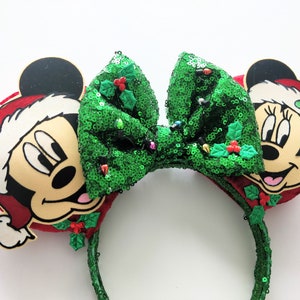 Christmas Mouse Ears - Handmade