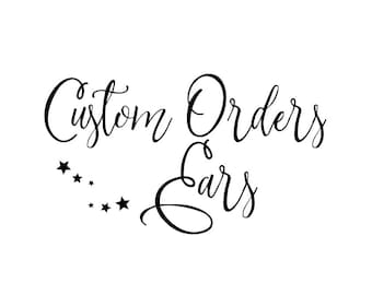 Custom Ears Order - Inspired Ears - Adult Size