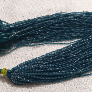 2mm London Blue Topaz Beads, Small Tiny Topaz Beads, London Blue Topaz Gemstone Beads, AAA Tiny Blue Topaz Gemstone Faceted Rondelle Beads