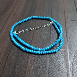 Turquoise Necklace,Natural Turquoise Jewelry Necklace, Turquoise Necklace, Turquoise Beaded Jewelry Necklace, Turquoise Beads Necklace