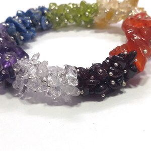 Chakra Bracelet, Multi Stones Beads 7 Chakra Bracelet,Chakra Jewelry Bracelet, Natural Stones Beads Jewelry Bracelet, Chakra Adjustable