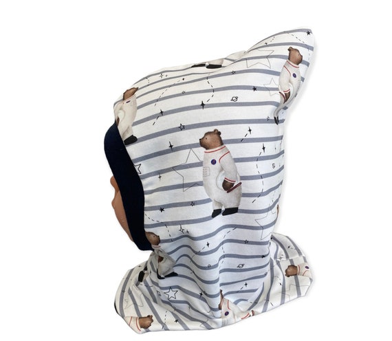 Slip on Hat Hat and Loop Jersey Fleece Size 40 56 Astronaut Space Children s Hat Neck Sock Hat Baby Boy Scarf Hat Etsy Ireland
