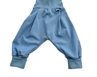 Pantaloni décolleté in jersey organico taglia harem. 56-110, pantaloni ragazza ragazzo blue jeans pantaloni da bambino, pantaloni per bambini