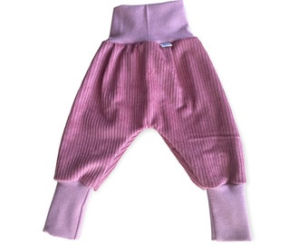 Cord Pumphose  haremshose Gr. 56-110, hose mädchen rosa  altrosa  Unisex Pumphose, babyhose , hose Kinder junge