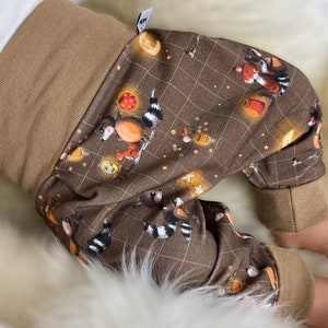 Pumphose Jersey harem pants size 56-110, pants girls brown lantern fox, unisex pumphose, baby pants, pants children boy