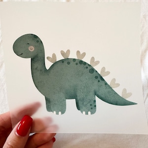 Iron-on patch Dino green