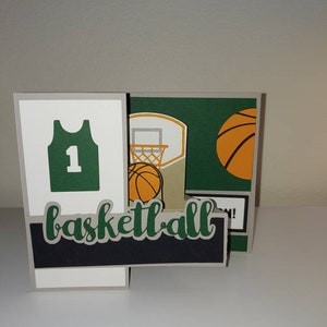 Basket Anniversaire vert et noir