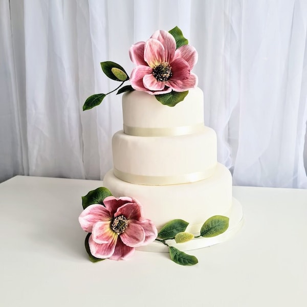 Blush Cake Topper Etsy