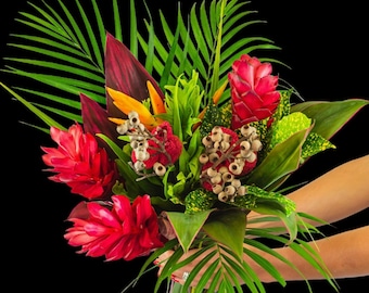 Tropical Fresh Flower bouquet ,  Gift for Mum, Flowers for Mum , Birthday Gift , Rainbow Flowers