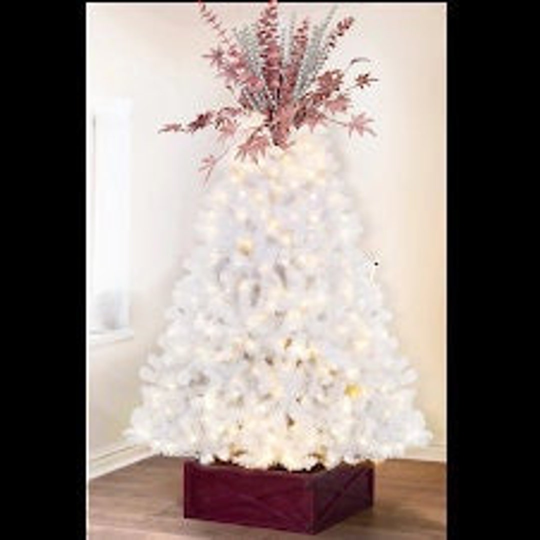Large Christmas Tree Topper Pink and Silver Flowers for Christmas Tree