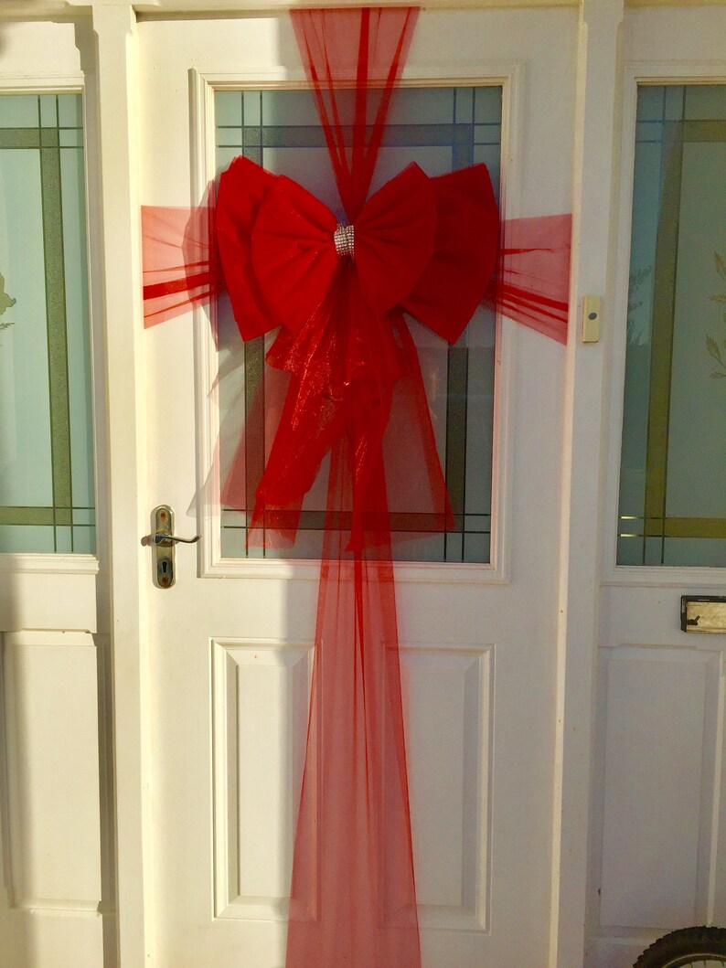 Deluxe Fuchsia Pink Celebration Door Bow .. Car .. Large Etsy UK