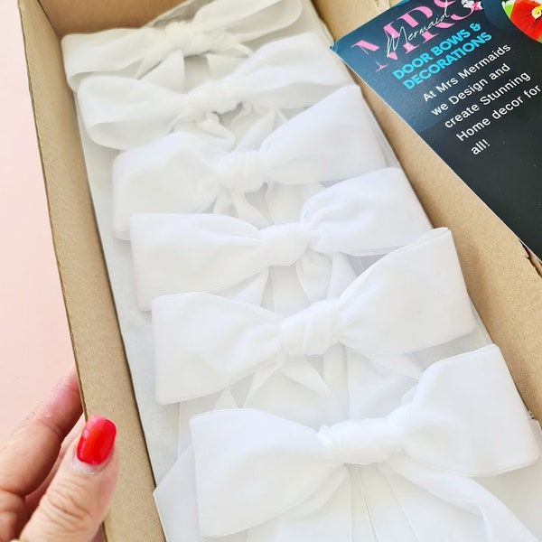 White Christmas Bow Etsy UK