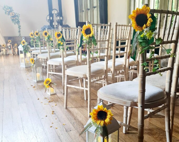 Wedding Pew Aisle Decorations. Made by a Work From Home Veteran. Set of 10 Etsy