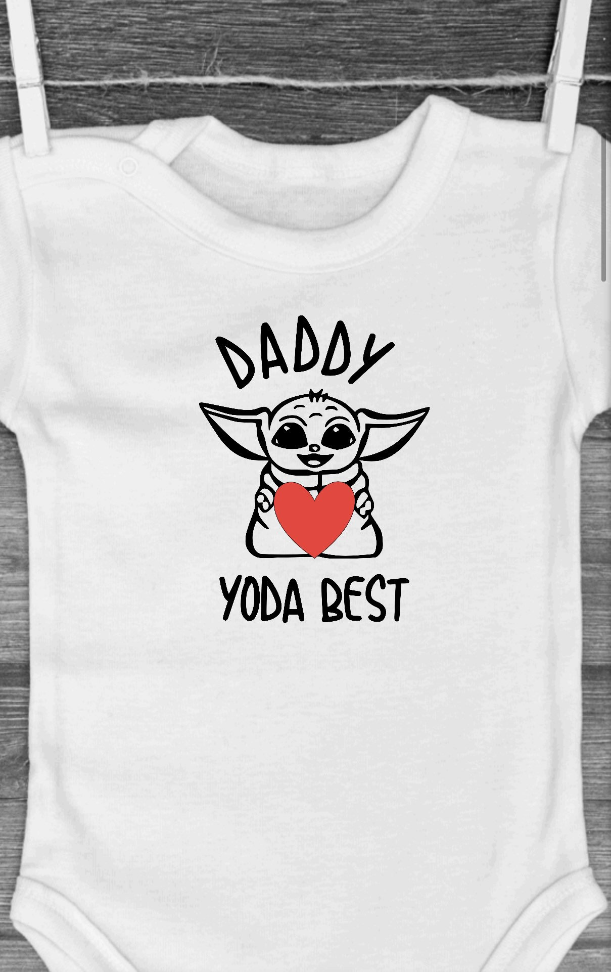 Star Wars Baby Yoda yoda best baby vest / bib for Mummy or Etsy