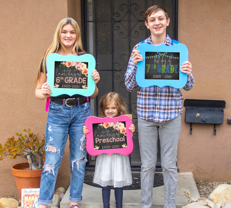 Last Day of 4th Grade Sign Last Day of School Sign End of Etsy