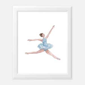 Watercolor Ballerina Sugar Plum Fairy Nutcracker Ballet Wall Art | Holiday Christmas Decor | Kids Christmas Decor | Christmas Art Print |