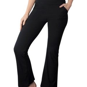 High Stretch Flared Leg Yoga Pants for Women - Ultra Comfy, Wide Waistband, Elastic Closure, Machine Washable - Ideal for Sports and Activewear main image 1