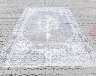 230x330 Teppich, Kurzflor Teppich, Weicher Oushak Teppich, Handgeknüpfter Wollteppich, Wollteppich, Handgeknüpfter Teppich