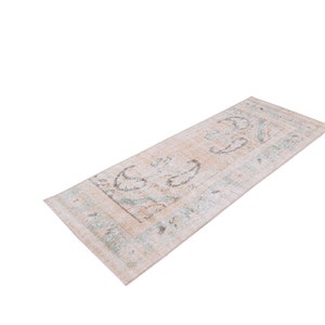 2x5 feet - Turkish runner rug/kitchen runner rug/corridor runner rug/hallway rug/bohemian runner/antique runner/pastel runner/vintage runner