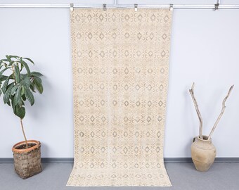 4x8 muted oriental beige gray unique entrance, modern rug in suitable size for kitchen, antique 4x8 washable short pile vintage rug