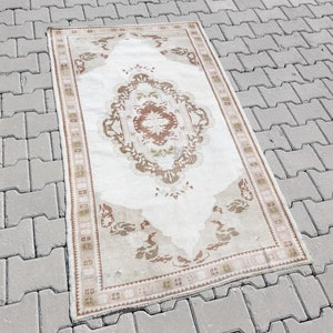Anatolian Rug 3x5, Bohemian Rug, Turkish Oushak Rug, Vintage Turkish Rugs, 3x5 Rug, Area Rug, Decorative Rug, Bohemian Rug, Handknotted Rug