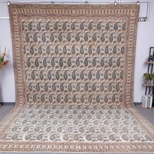 10x14 Vintage Großer Teppich, Neutraler Handgefertigter Teppich, 10x14 Übergröße Muted Teppich Wohnzimmerteppich, 10x14 Türkischer Teppich, Oushak Teppich 10x14