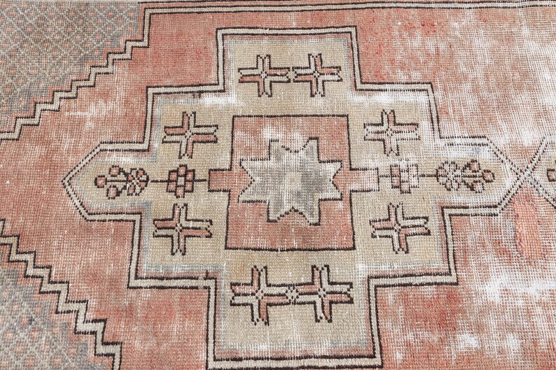 4x8 Neutral Turkish Rug, Decorative Area Rug, Vintage Rug, 4x8 Hand ...