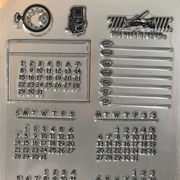 POFIBO Silikonstempel Set, 10 Blätter Silikon Stempel Sprüche Deutsch