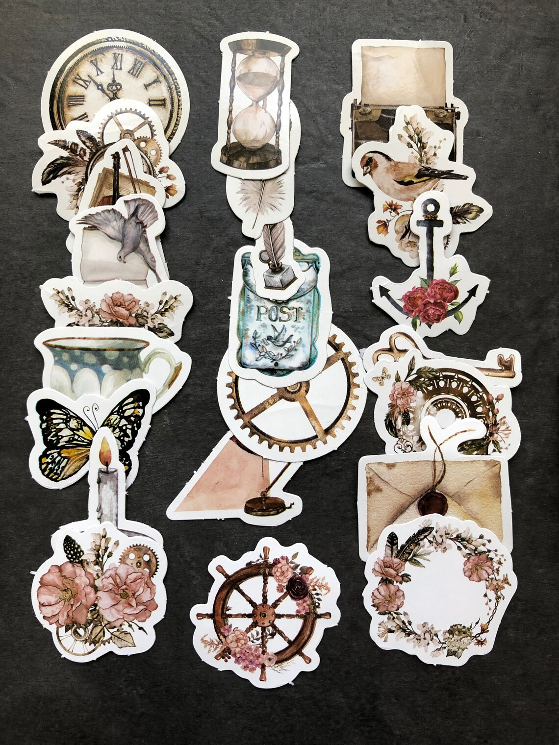Alte Zeichnungen Aufkleber Sticker Steampunk Kalenderdeko - Etsy.de