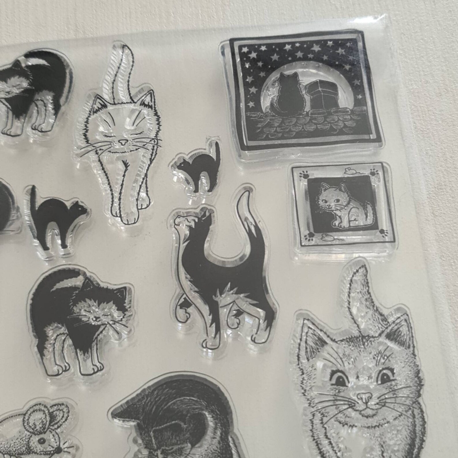 Silicone Stamp Cats Silicone Stamp Kittens Clear Stamps Etsy