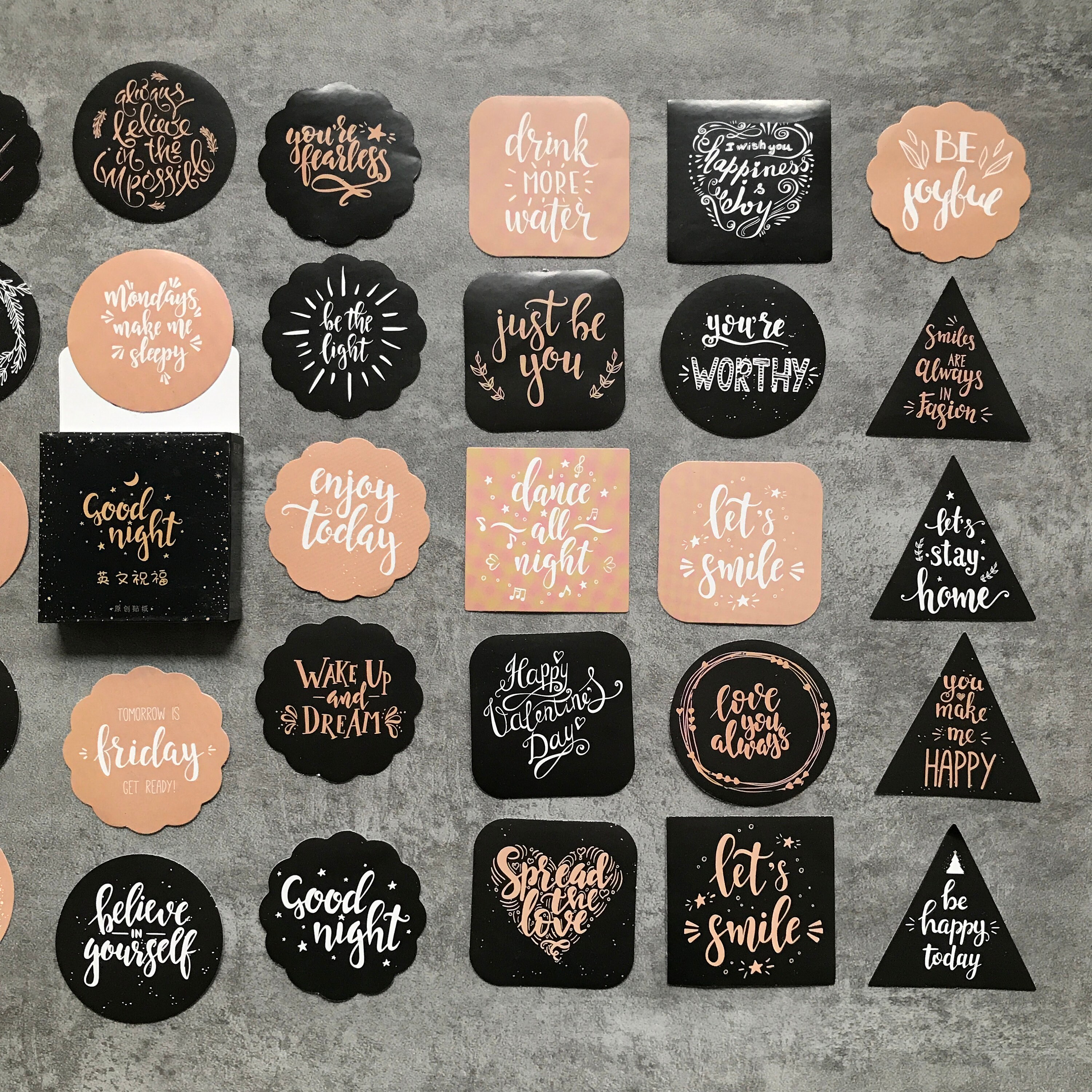 Sprüche Aufkleber Sticker Zitat Kalenderdeko Inspiration Etsy