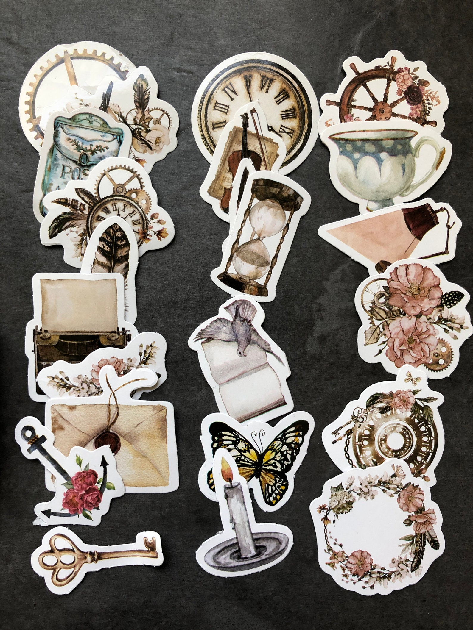Alte Zeichnungen Aufkleber Sticker Steampunk Kalenderdeko - Etsy.de