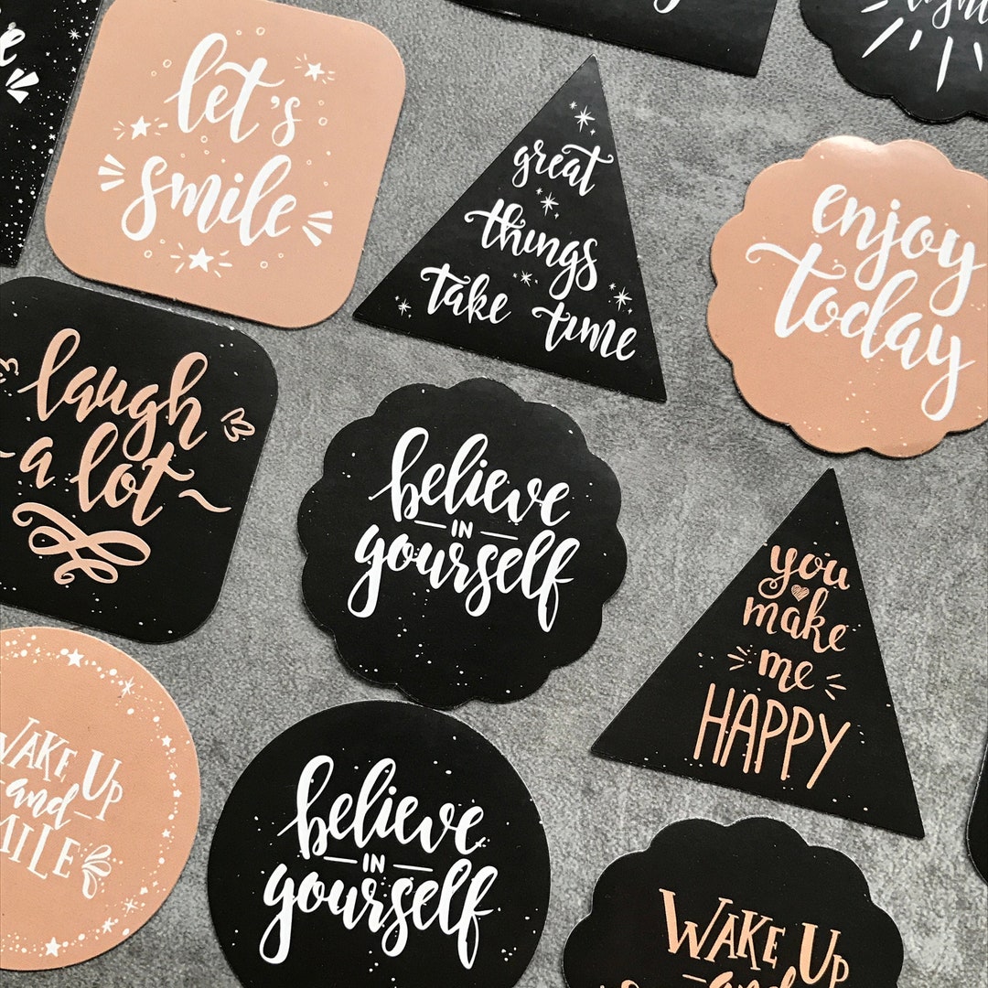 Sprüche Aufkleber Sticker Zitat Kalenderdeko Inspiration Etsy.de