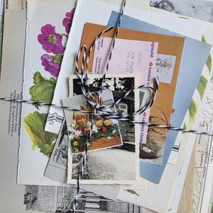 Vintage Media Mix Junk Journal Kit, Ephemera Scrapbooking, Scrapbook Set, Original alte Papiere Collage, alte Buchseiten Werbung