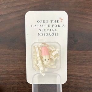 Mini Cápsula Con Mensaje Personalizado