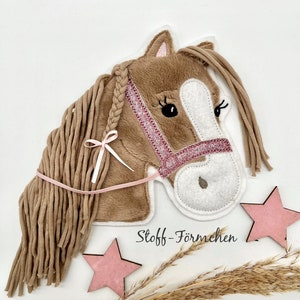 Große Pony Lulu-Applikation hellbraun