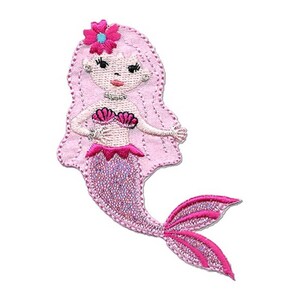 mermaid iron-on applique