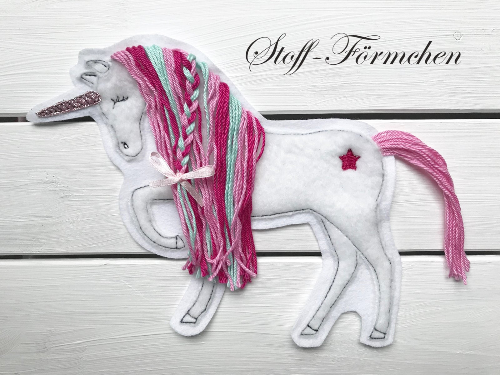 Große Einhorn-Applikation - Etsy.de